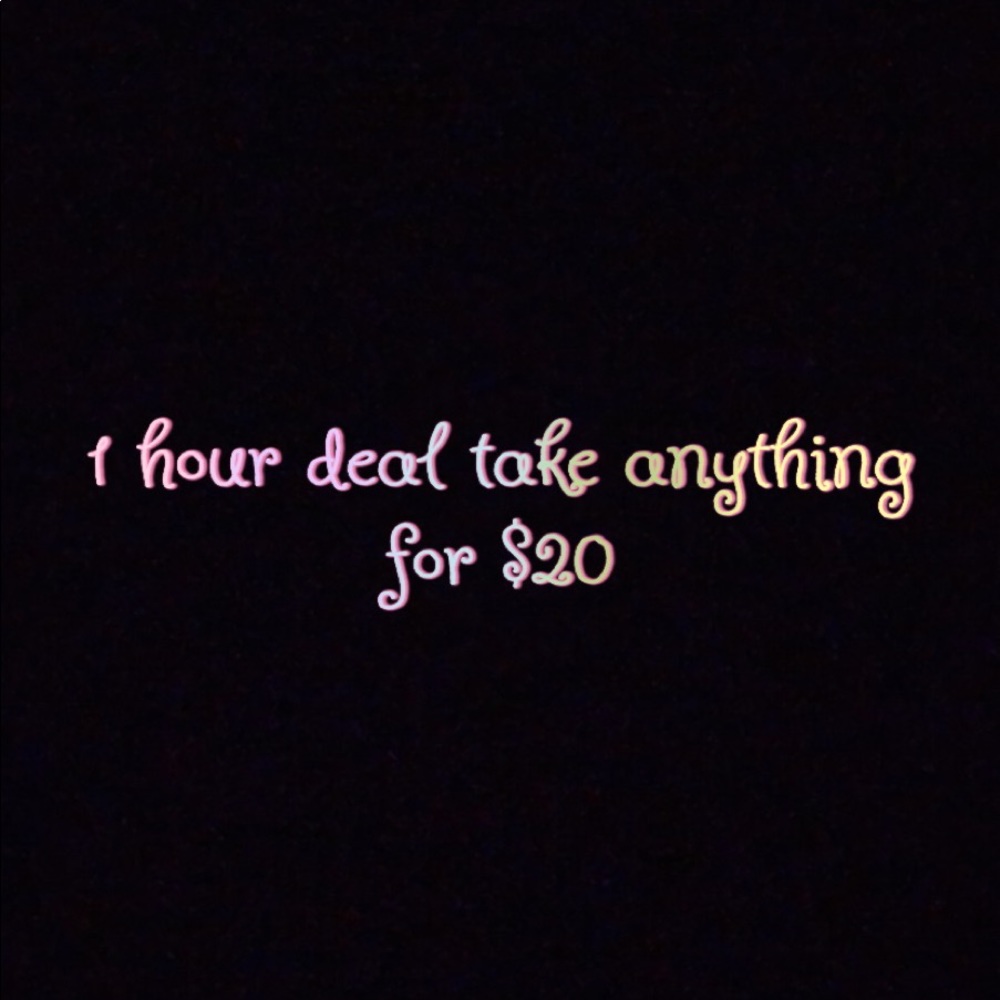 $20 one hour sale